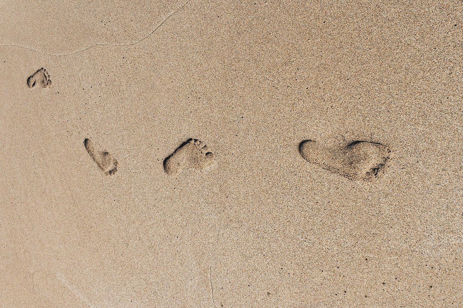 Footsteps in sand